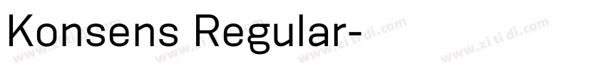Konsens Regular字体转换